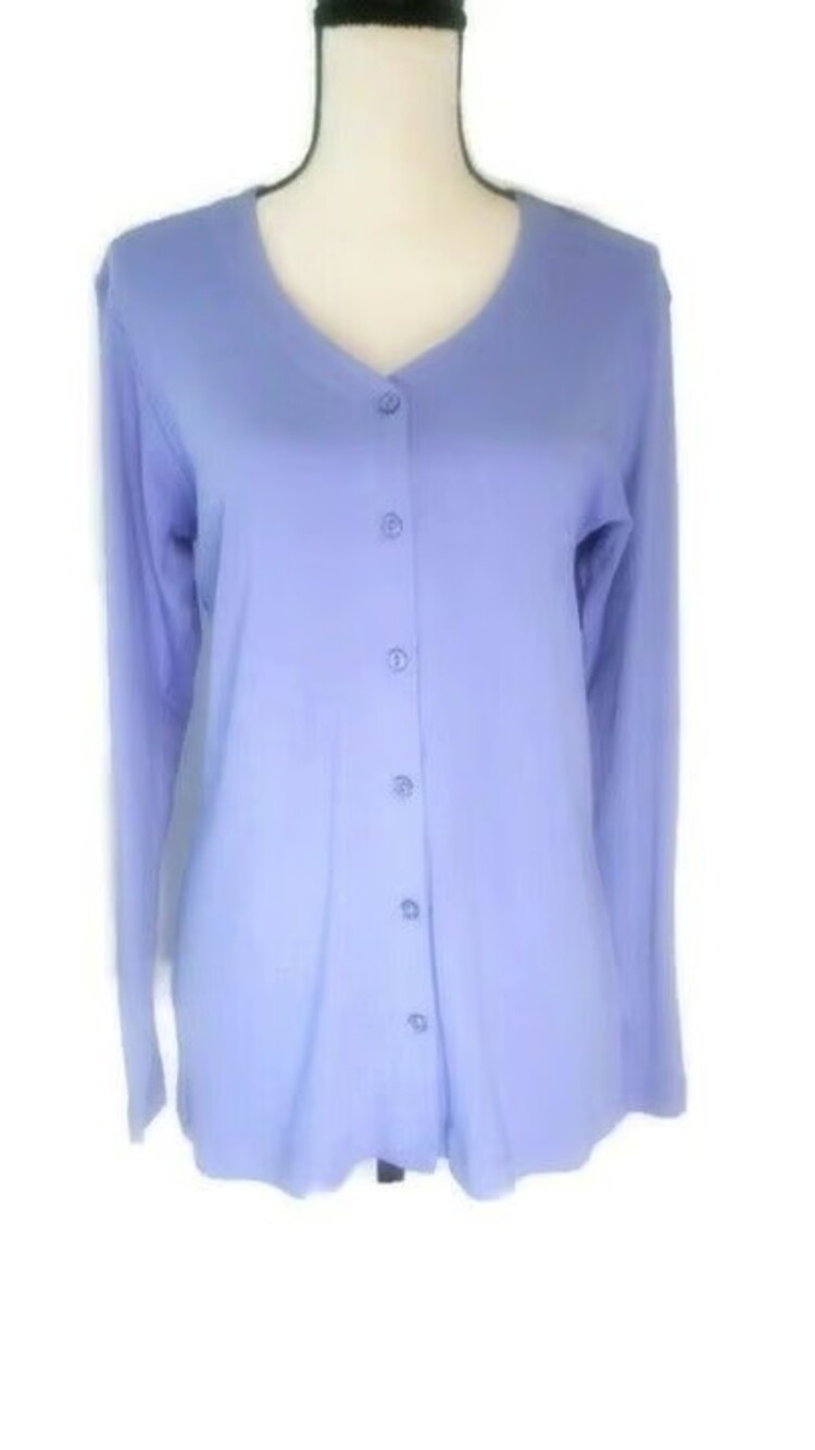 Cardigan Sz M 100% cotton Famous Maker